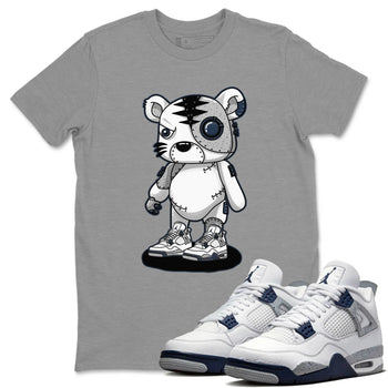 Jordan 4 Midnight Navy Sneaker Match Tees Cyborg Tiger Sneaker Tees Jordan 4 Midnight Navy Sneaker Release Tees Unisex Shirts