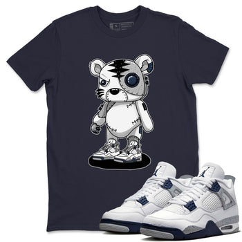 Jordan 4 Midnight Navy Sneaker Match Tees Cyborg Tiger Sneaker Tees Jordan 4 Midnight Navy Sneaker Release Tees Unisex Shirts