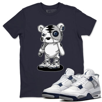 Jordan 4 Midnight Navy Sneaker Match Tees Cyborg Tiger Sneaker Tees Jordan 4 Midnight Navy Sneaker Release Tees Unisex Shirts