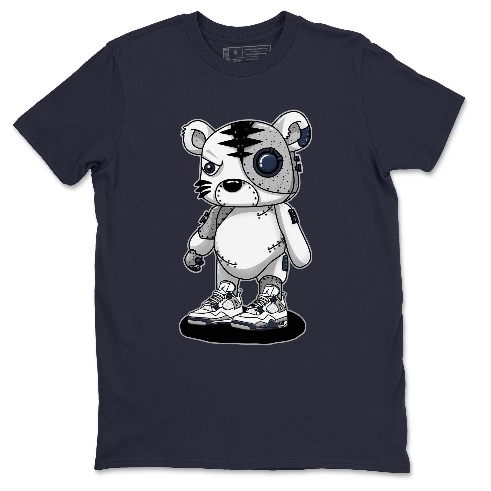 Jordan 4 Midnight Navy Sneaker Match Tees Cyborg Tiger Sneaker Tees Jordan 4 Midnight Navy Sneaker Release Tees Unisex Shirts