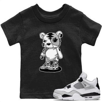 Jordan 4 Military Black Sneaker Match Tees Cyborg Tiger Sneaker Tees Jordan 4 Military Black Sneaker Release Tees Kids Shirts
