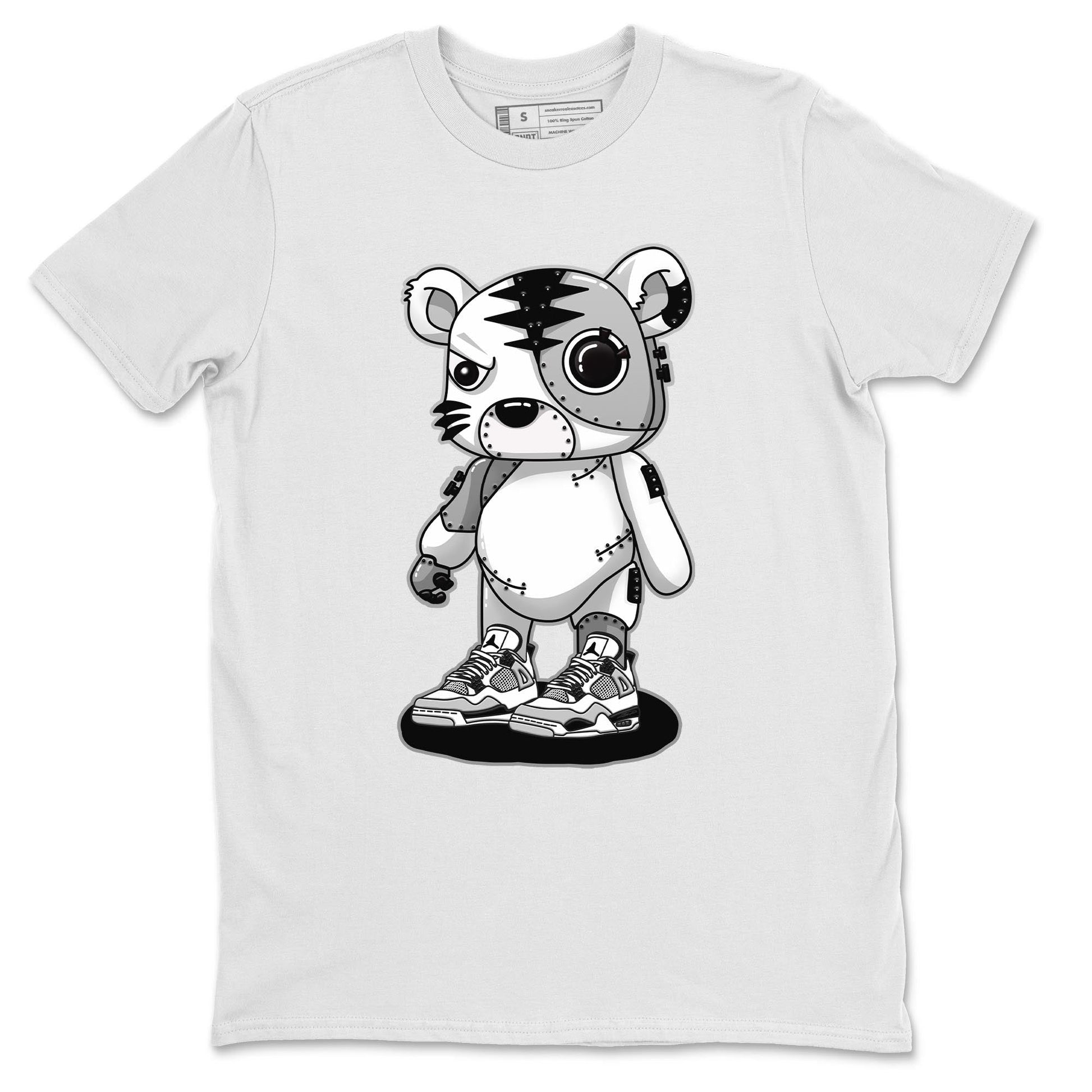 Jordan 4 Military Black Sneaker Match Tees Cyborg Tiger Sneaker Tees Jordan 4 Military Black Sneaker Release Tees Unisex Shirts