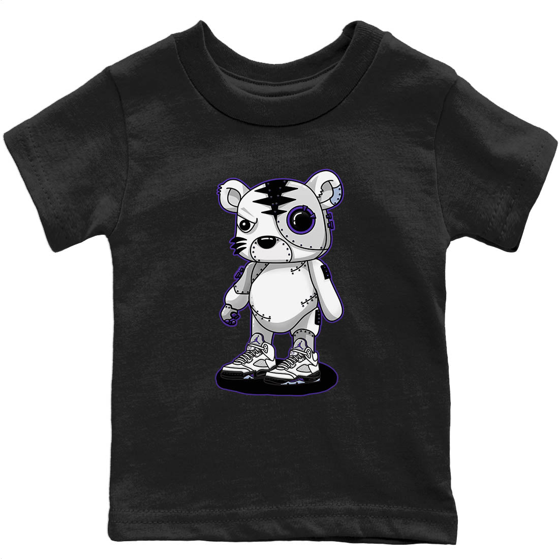 Jordan 5 Concord Sneaker Match Tees Cyborg Tiger Sneaker Tees Jordan 5 Concord Sneaker Release Tees Kids Shirts