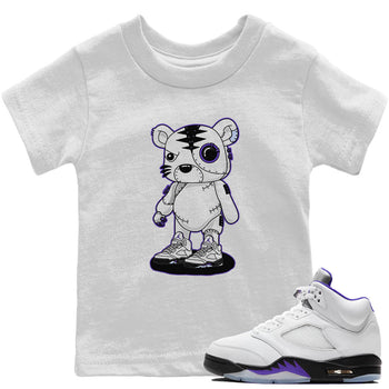 Jordan 5 Concord Sneaker Match Tees Cyborg Tiger Sneaker Tees Jordan 5 Concord Sneaker Release Tees Kids Shirts