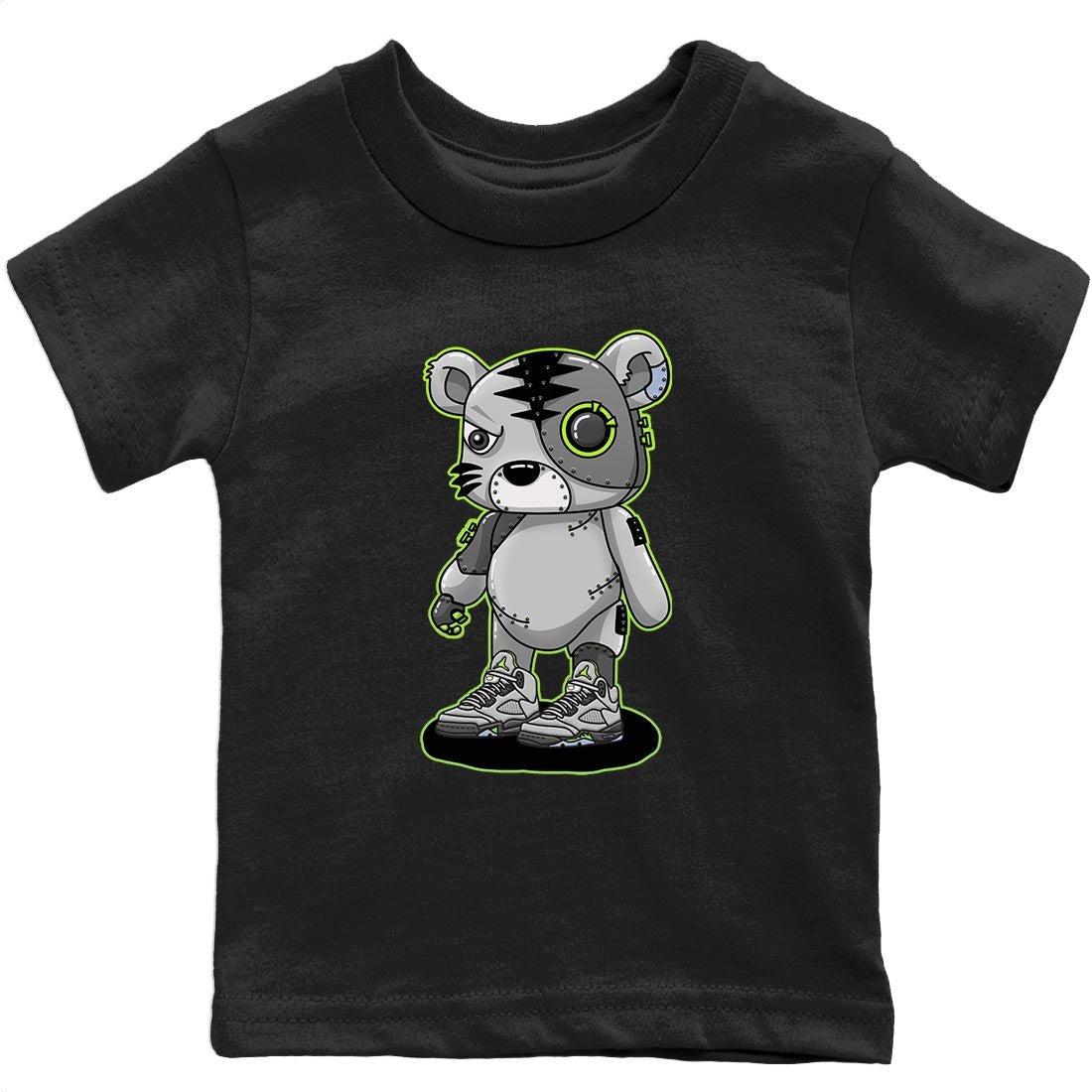 Jordan 5 Green Bean Sneaker Match Tees Cyborg Tiger Sneaker Tees Jordan 5 Green Bean Sneaker Release Tees Kids Shirts