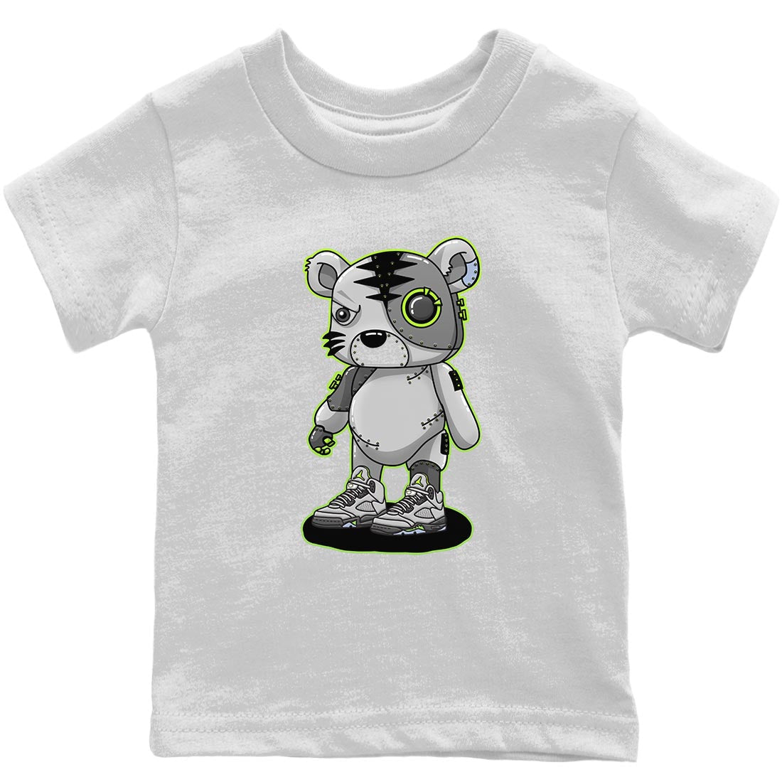 Jordan 5 Green Bean Sneaker Match Tees Cyborg Tiger Sneaker Tees Jordan 5 Green Bean Sneaker Release Tees Kids Shirts