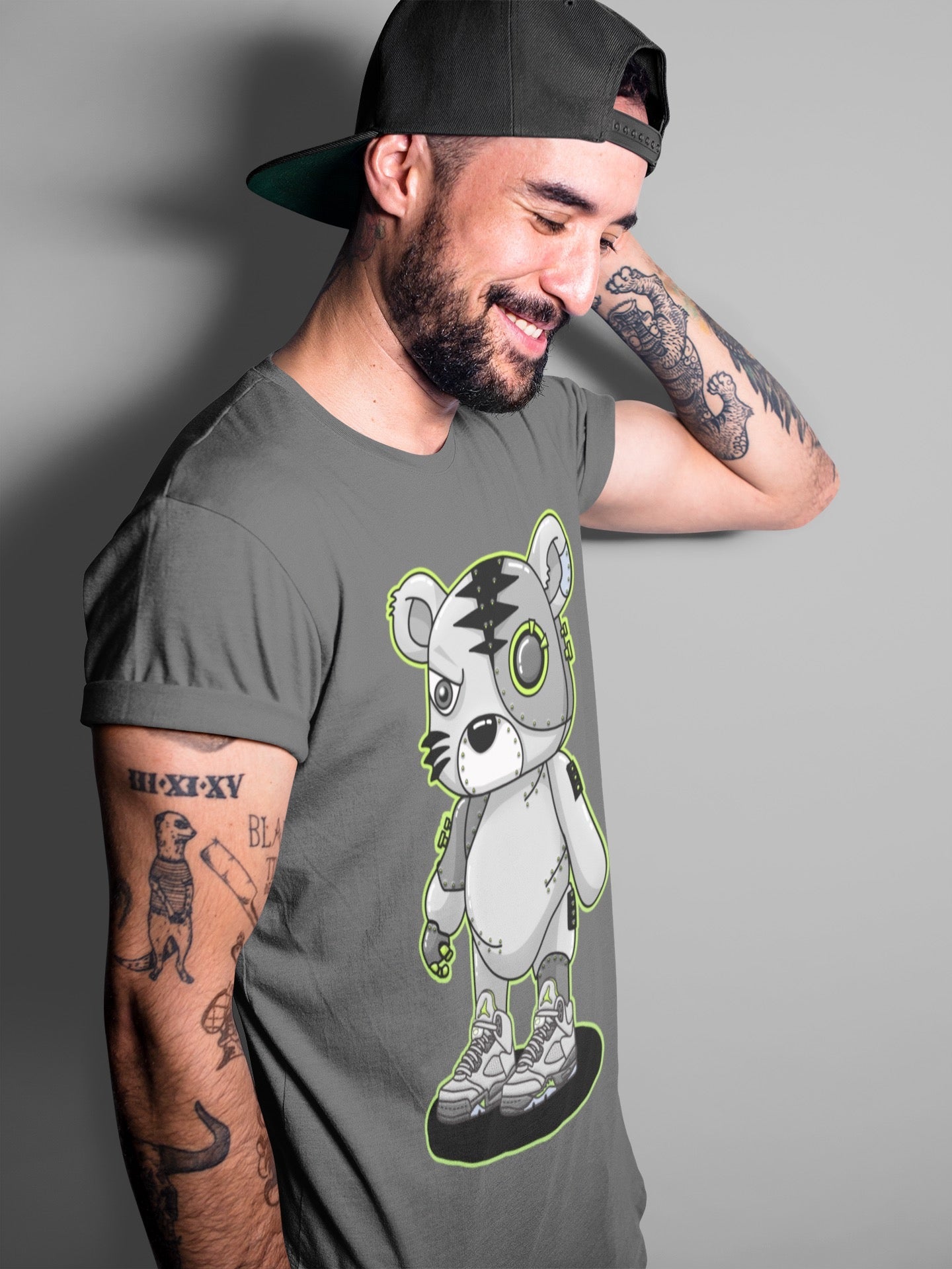 Jordan 5 Green Bean Sneaker Match Tees Cyborg Tiger Sneaker Tees Jordan 5 Green Bean Sneaker Release Tees Unisex Shirts