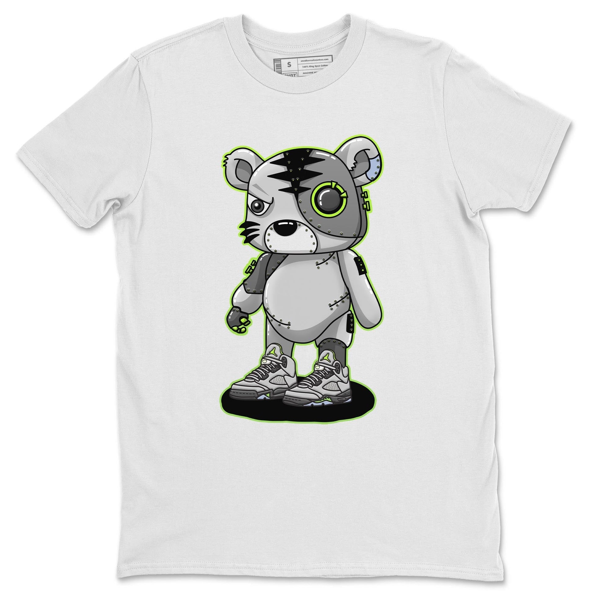 Jordan 5 Green Bean Sneaker Match Tees Cyborg Tiger Sneaker Tees Jordan 5 Green Bean Sneaker Release Tees Unisex Shirts