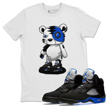 Jordan 5 Racer Blue Sneaker Match Tees Cyborg Tiger Sneaker Tees Jordan 5 Racer Blue Sneaker Release Tees Unisex Shirts
