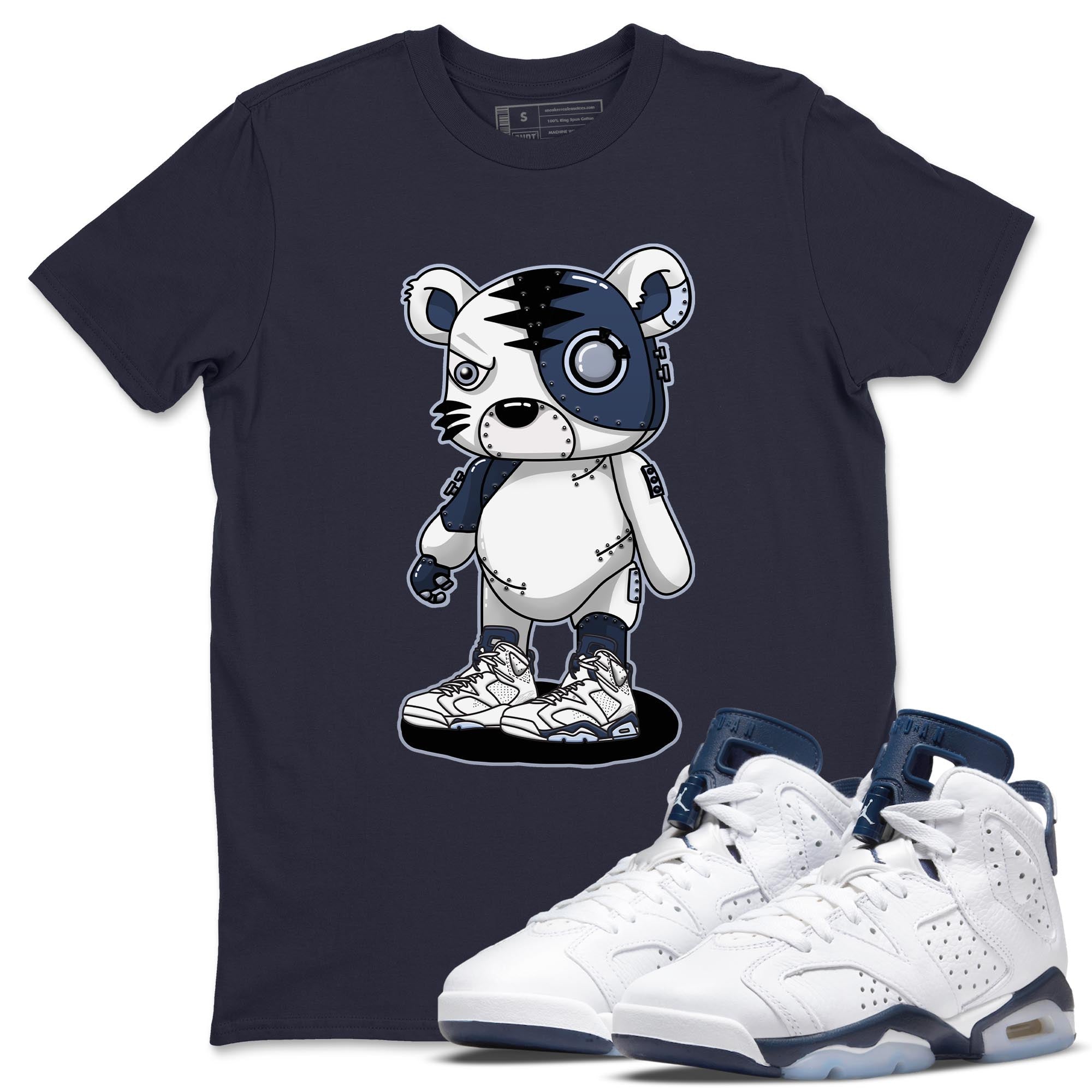 Jordan 6 Midnight Navy Sneaker Match Tees Cyborg Tiger Sneaker Tees Jordan 6 Midnight Navy Sneaker Release Tees Unisex Shirts