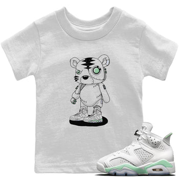 Jordan 6 Mint Foam Sneaker Match Tees Cyborg Tiger Sneaker Tees Jordan 6 Mint Foam Sneaker Release Tees Kids Shirts