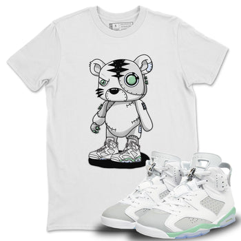 Jordan 6 Mint Foam Sneaker Match Tees Cyborg Tiger Sneaker Tees Jordan 6 Mint Foam Sneaker Release Tees Unisex Shirts