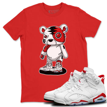 Jordan 6 Red Velvet Cookies Sneaker Match Tees Cyborg Tiger Sneaker Tees Jordan 6 Red Velvet Cookies Sneaker Release Tees Unisex Shirts