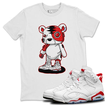 Jordan 6 Red Velvet Cookies Sneaker Match Tees Cyborg Tiger Sneaker Tees Jordan 6 Red Velvet Cookies Sneaker Release Tees Unisex Shirts
