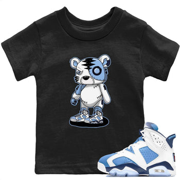 Jordan 6 UNC Sneaker Match Tees Cyborg Tiger Sneaker Tees Jordan 6 UNC Sneaker Release Tees Kids Shirts