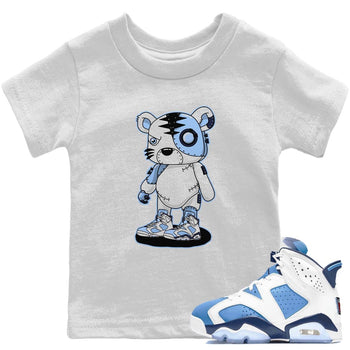 Jordan 6 UNC Sneaker Match Tees Cyborg Tiger Sneaker Tees Jordan 6 UNC Sneaker Release Tees Kids Shirts