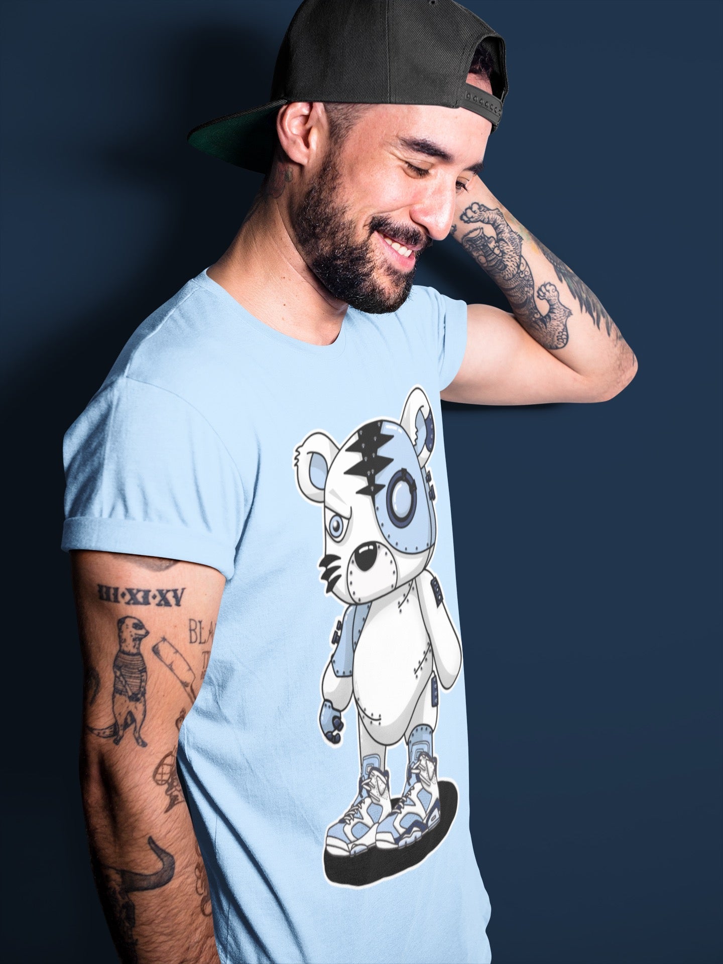 Jordan 6 UNC Sneaker Match Tees Cyborg Tiger Sneaker Tees Jordan 6 UNC Sneaker Release Tees Unisex Shirts