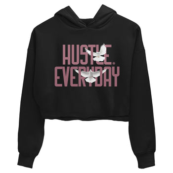 Air Jordan 1 High OG WMNS Mauve shirt to match jordans Daily Hustle sneaker tees Air Jordan 1 Mauve SNRT Sneaker Release Tees Black 2 Crop T-Shirt