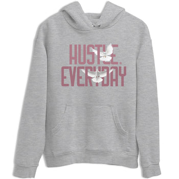 Air Jordan 1 High OG WMNS Mauve shirt to match jordans Daily Hustle sneaker tees Air Jordan 1 Mauve SNRT Sneaker Release Tees Unisex Heather Grey 2 T-Shirt