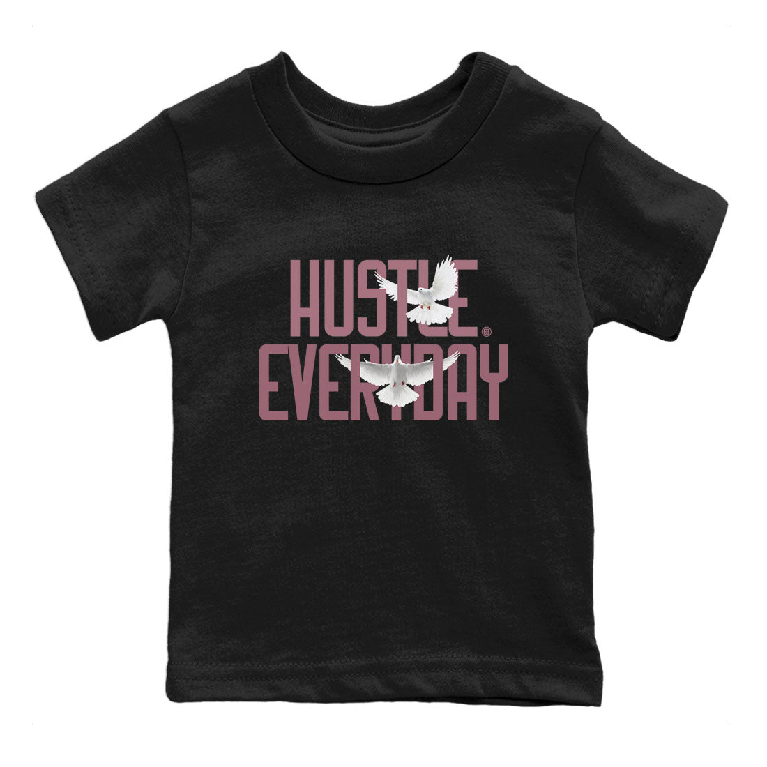 Air Jordan 1 High OG WMNS Mauve shirt to match jordans Daily Hustle sneaker tees Air Jordan 1 Mauve SNRT Sneaker Release Tees Baby Toddler Black 2 T-Shirt