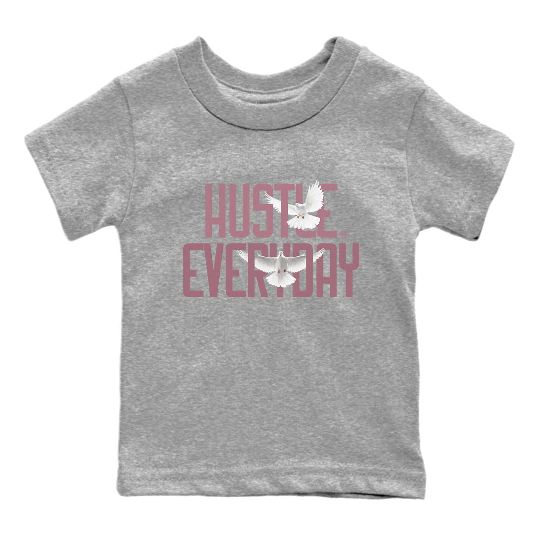 Air Jordan 1 High OG WMNS Mauve shirt to match jordans Daily Hustle sneaker tees Air Jordan 1 Mauve SNRT Sneaker Release Tees Baby Toddler Heather Grey 2 T-Shirt