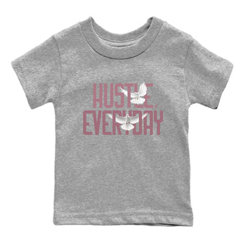 Air Jordan 1 High OG WMNS Mauve shirt to match jordans Daily Hustle sneaker tees Air Jordan 1 Mauve SNRT Sneaker Release Tees Baby Toddler Heather Grey 2 T-Shirt