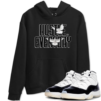 AJ11 Gratitude sneaker shirt to match jordans Daily Hustle sneaker tees Air Jordan 11 Gratitude SNRT Sneaker Tees Crew Neck Unisex Cotton Sneaker T-Shirt Black 1 T-Shirt