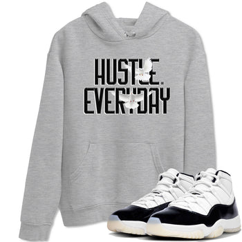 AJ11 Gratitude sneaker shirt to match jordans Daily Hustle sneaker tees Air Jordan 11 Gratitude SNRT Sneaker Tees Crew Neck Unisex Cotton Sneaker T-Shirt Heather Grey 1 T-Shirt