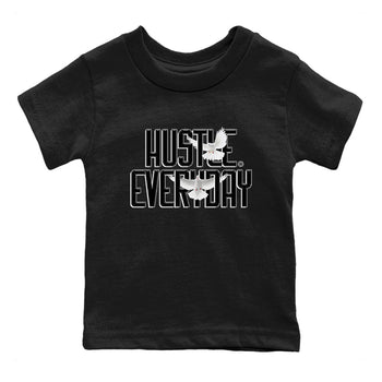 AJ11 Gratitude sneaker shirt to match jordans Daily Hustle sneaker tees Air Jordan 11 Gratitude SNRT Sneaker Release Tees Baby Toddler Black 2 T-Shirt