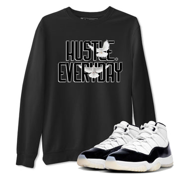 AJ11 Gratitude sneaker shirt to match jordans Daily Hustle sneaker tees Air Jordan 11 Gratitude SNRT Sneaker Tees Crew Neck Unisex Cotton Sneaker T-Shirt Black 1 T-Shirt