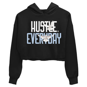 13s Blue Grey shirt to match jordans Daily Hustle sneaker tees Air Jordan 13 Blue Grey SNRT Sneaker Release Tees Black 2 crop length shirt