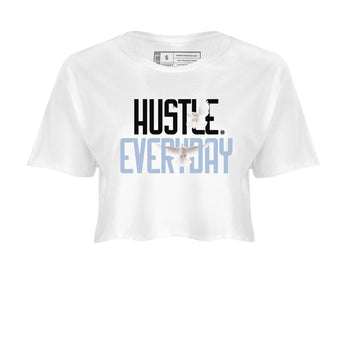 13s Blue Grey shirt to match jordans Daily Hustle sneaker tees Air Jordan 13 Blue Grey SNRT Sneaker Release Tees White 2 crop length shirt