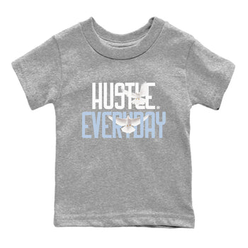 13s Blue Grey shirt to match jordans Daily Hustle sneaker tees Air Jordan 13 Blue Grey SNRT sneaker release tees baby toddler Heather Grey 2 cotton Shirt