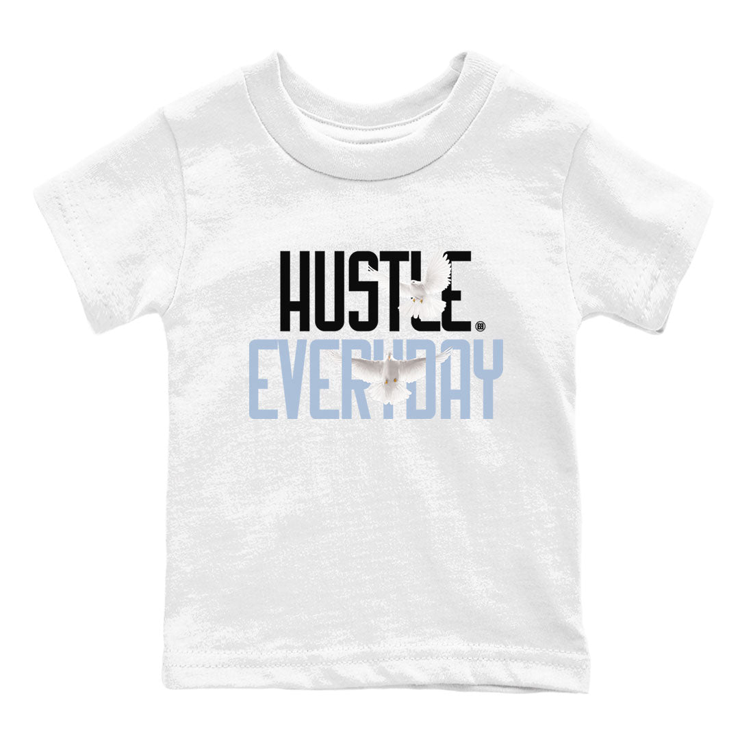 13s Blue Grey shirt to match jordans Daily Hustle sneaker tees Air Jordan 13 Blue Grey SNRT sneaker release tees baby toddler White 2 cotton Shirt