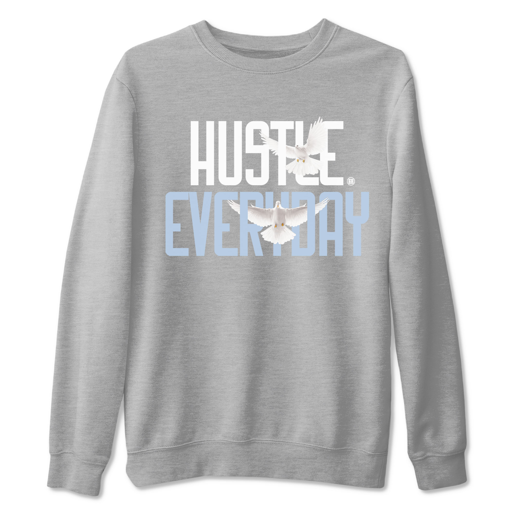 13s Blue Grey shirt to match jordans Daily Hustle sneaker tees Air Jordan 13 Blue Grey SNRT Sneaker Release Tees unisex cotton Heather Grey 2 crew neck shirt