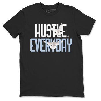 13s Blue Grey shirt to match jordans Daily Hustle sneaker tees Air Jordan 13 Blue Grey SNRT Sneaker Release Tees unisex cotton Black 2 crew neck shirt