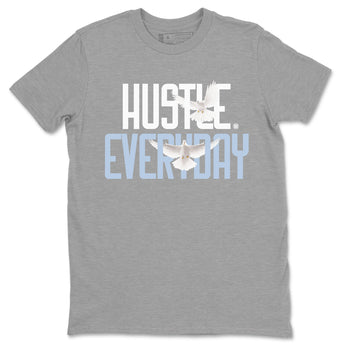 13s Blue Grey shirt to match jordans Daily Hustle sneaker tees Air Jordan 13 Blue Grey SNRT Sneaker Release Tees unisex cotton Heather Grey 2 crew neck shirt