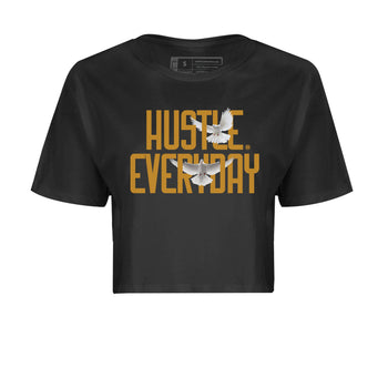 Air Jordan 13 Retro Wheat Sneaker Matching Clothes Daily Hustle Sneaker TeesAJ13 Wheat SNRT Sneaker Release Tees Crop T-Shirts Black 2