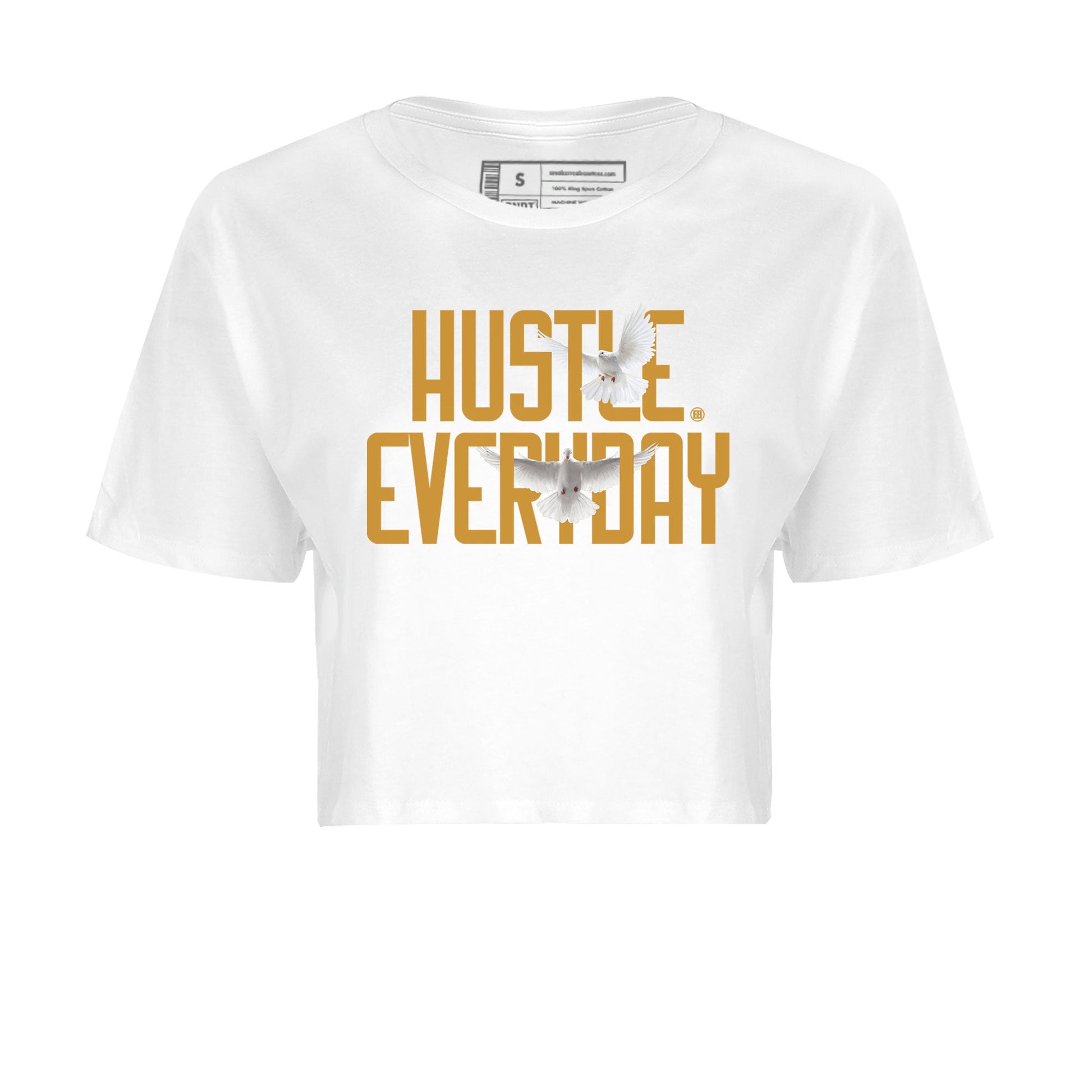 Air Jordan 13 Retro Wheat Sneaker Matching Clothes Daily Hustle Sneaker TeesAJ13 Wheat SNRT Sneaker Release Tees Crop T-Shirts White 2