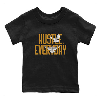 Air Jordan 13 Retro Wheat Sneaker Matching Clothes Daily Hustle Sneaker Tees Air Jordan 13 Wheat SNRT Sneaker Release Tees Kids and Baby Youth Shirts Black 2