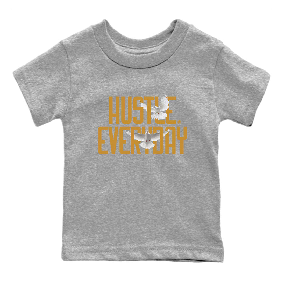Air Jordan 13 Retro Wheat Sneaker Matching Clothes Daily Hustle Sneaker Tees Air Jordan 13 Wheat SNRT Sneaker Release Tees Kids and Baby Youth Shirts Heather Grey 2