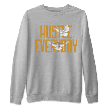 Air Jordan 13 Retro Wheat Sneaker Matching Clothes Daily Hustle Sneaker Tees Air Jordan 13 Wheat SNRT Sneaker Release Tees Unisex Shirts Heather Grey 2