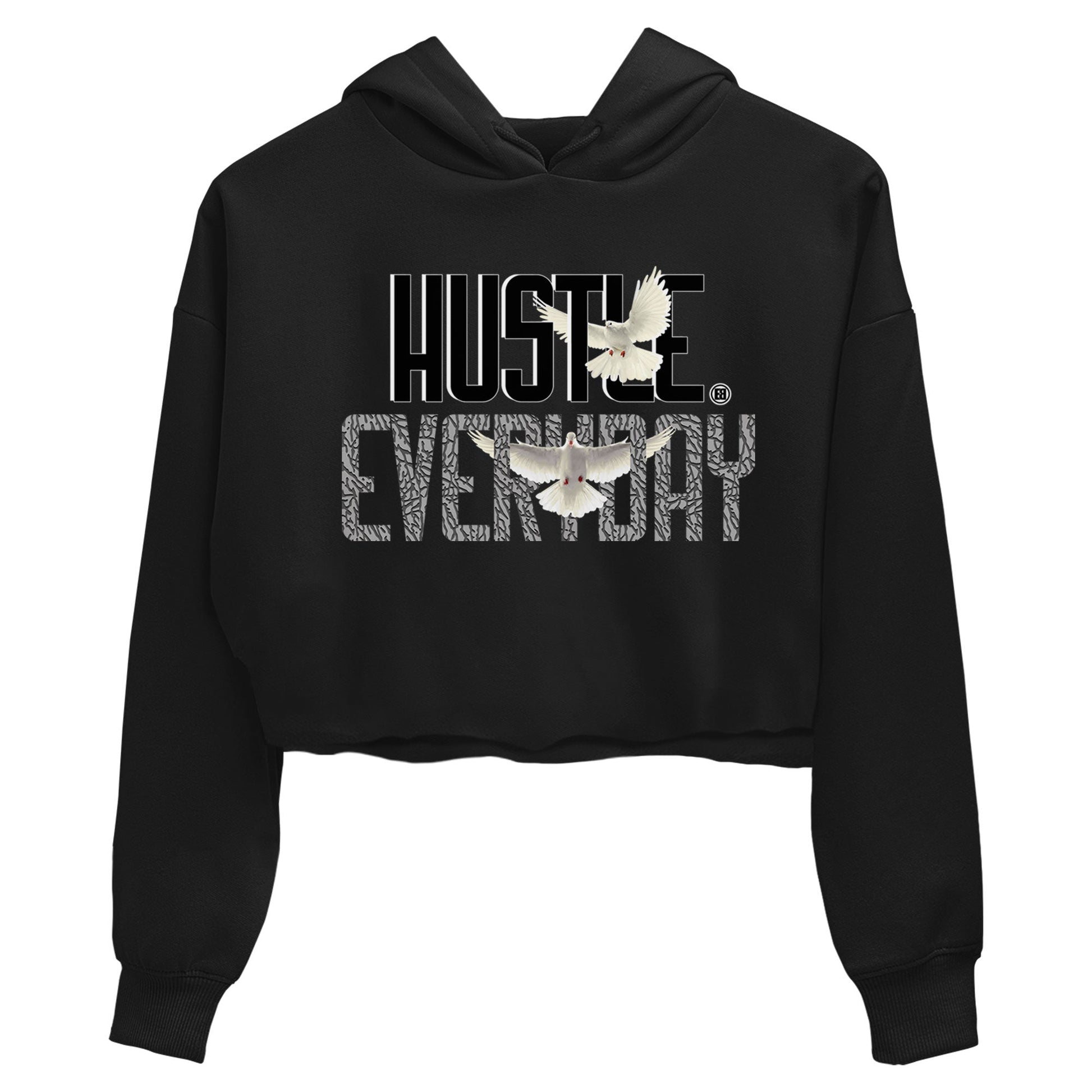 Air Jordan 3 Off Noir shirt to match jordans Daily Hustle sneaker tees Air Jordan 3 Retro Off Noir SNRT Sneaker Tees Black 2 Crop T-Shirt