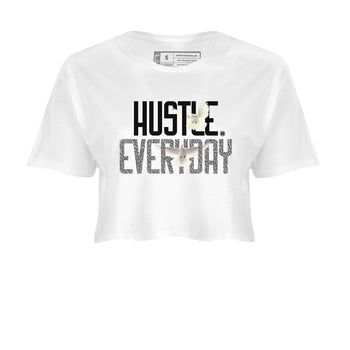 Air Jordan 3 Off Noir shirt to match jordans Daily Hustle sneaker tees Air Jordan 3 Retro Off Noir SNRT Sneaker Tees White 2 Crop T-Shirt