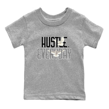 Air Jordan 3 Off Noir shirt to match jordans Daily Hustle sneaker tees Air Jordan 3 Retro Off Noir SNRT Sneaker Tees Baby Toddler Heather Grey 2 T-Shirt