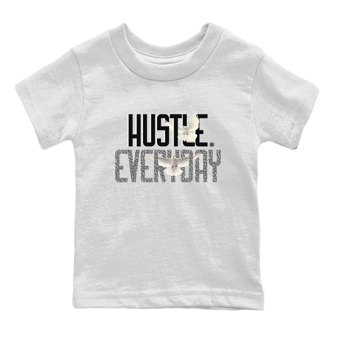 Air Jordan 3 Off Noir shirt to match jordans Daily Hustle sneaker tees Air Jordan 3 Retro Off Noir SNRT Sneaker Tees Baby Toddler White 2 T-Shirt