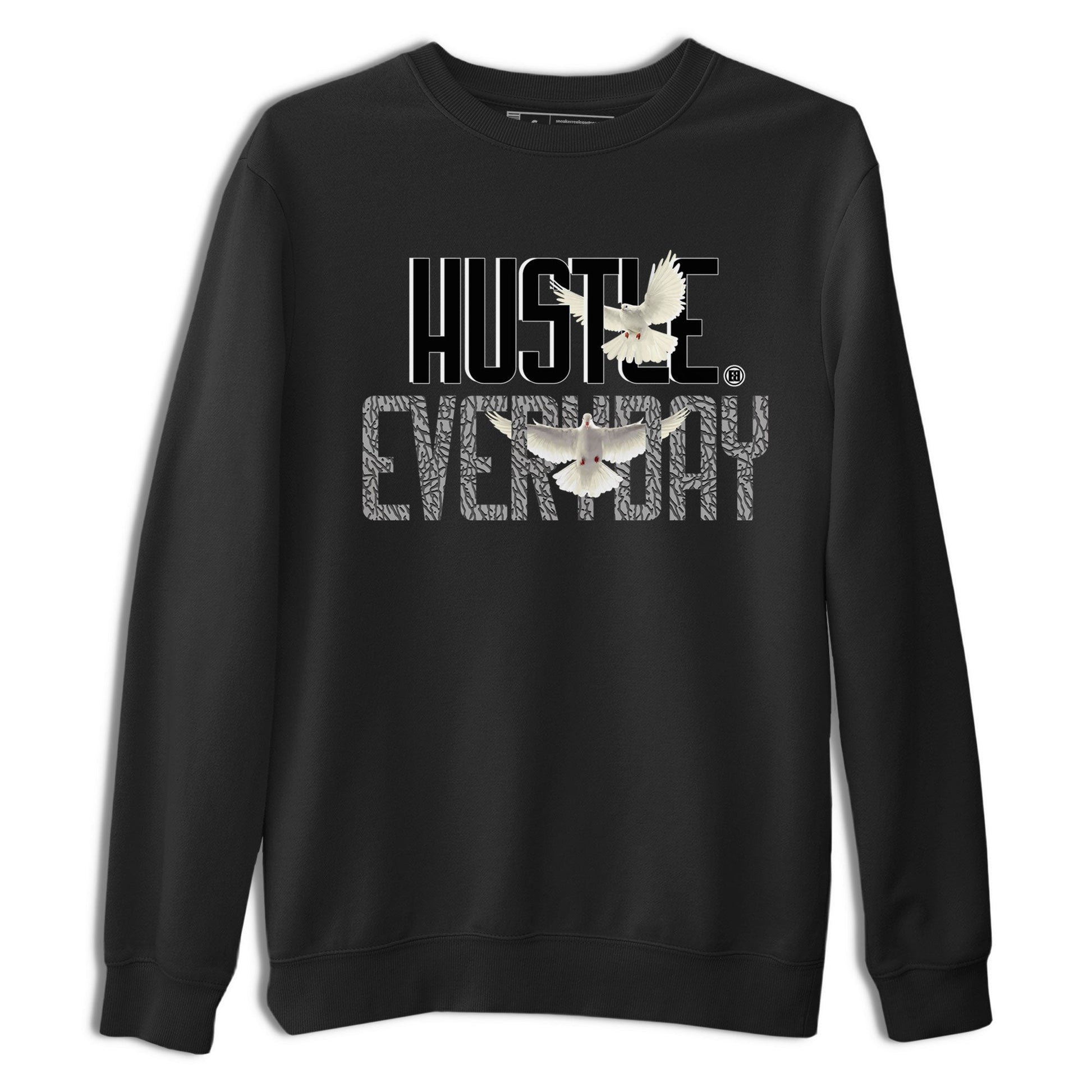 Air Jordan 3 Off Noir shirt to match jordans Daily Hustle sneaker tees Air Jordan 3 Retro Off Noir SNRT Sneaker Tees Unisex Black 2 T-Shirt