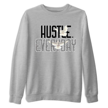 Air Jordan 3 Off Noir shirt to match jordans Daily Hustle sneaker tees Air Jordan 3 Retro Off Noir SNRT Sneaker Tees Unisex Heather Grey 2 T-Shirt