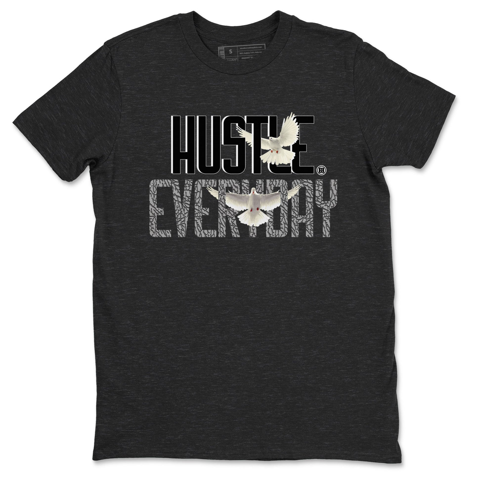 Air Jordan 3 Off Noir shirt to match jordans Daily Hustle sneaker tees Air Jordan 3 Retro Off Noir SNRT Sneaker Tees Unisex Charcoal Heather 2 T-Shirt