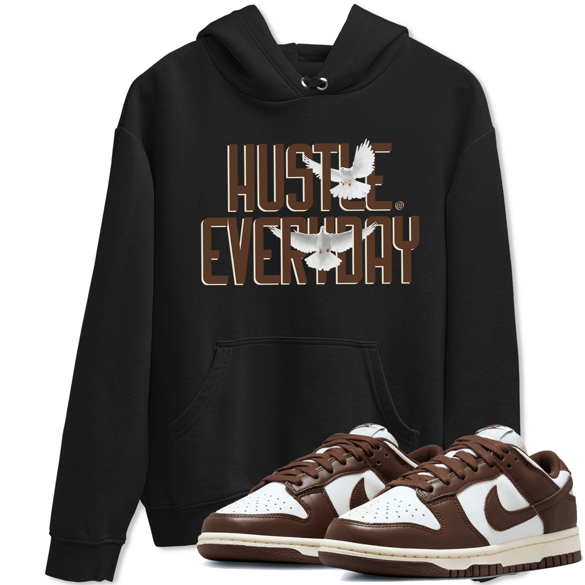 Dunk Low WMNS Cacao Wow sneaker shirt to match jordans Daily Hustle sneaker tees Dunk Cacao Wow SNRT Sneaker Tees Crew Neck Unisex Cotton Sneaker T-Shirt Black 1 T-Shirt